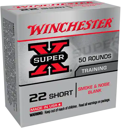 Winchester Super X .22 Short Blank Ammo - 50 Rounds per Box