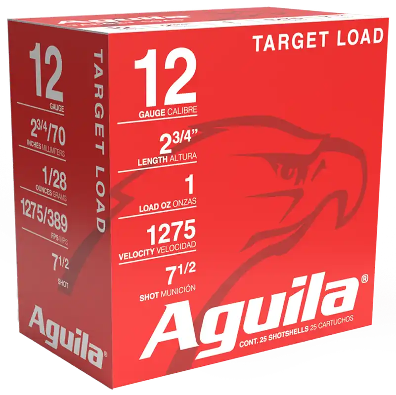 Aguila 12 Gauge Target Load 7.5 Shot 25 Rounds