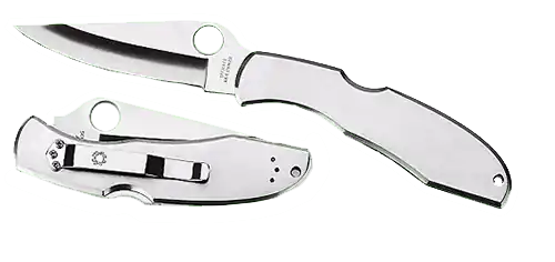 Spyderco Endura 4 Folding Knife with Part Serrated VG-10 Blade and Stainless Steel Handle