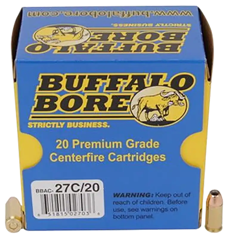 Buffalo Bore 380ACP +P 90gr JHP Personal Defense Ammo - 20/Box