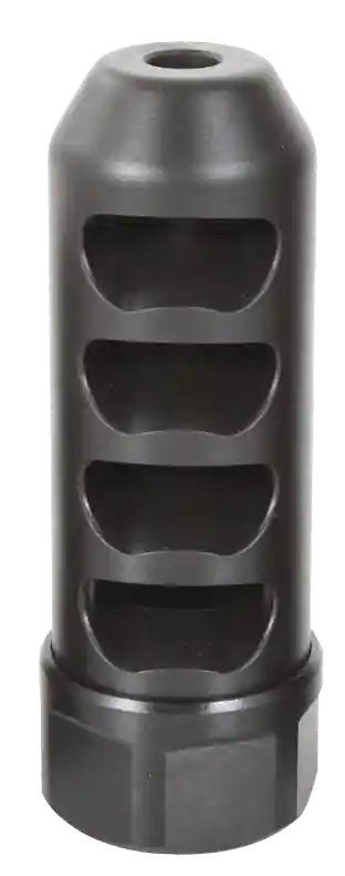 Gen 2 Fat Bastard Self Timing Brake for 338 Cal Rifle - Black Nitride Stainless Steel, 5/8"-24 tpi Threads