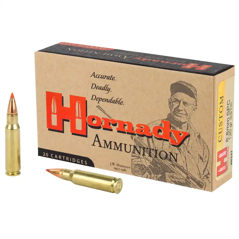 Hornady 6.8mm SPC 120 Grain SST Ammunition - 20 Rounds/200 Rounds
