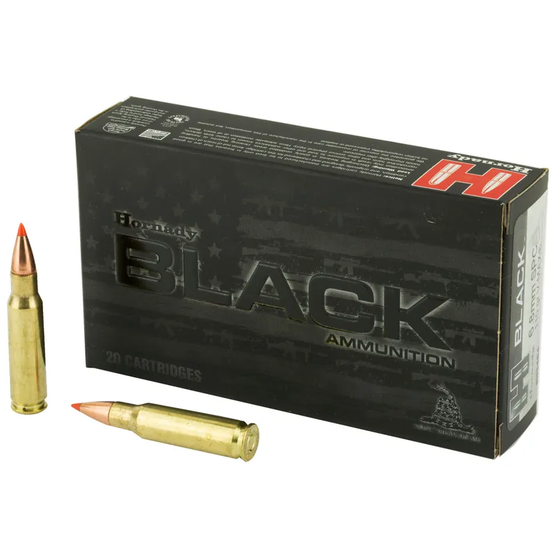 Hornady Black 6.8 SPC 110 Grain V-MAX Ammunition - 20 Rounds/200 Rounds