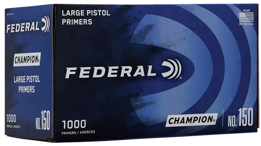 Federal 150 Champion Large Pistol Multi Caliber Handgun Ammo - 1000 Rounds Per Box, 5 Boxes Per Case