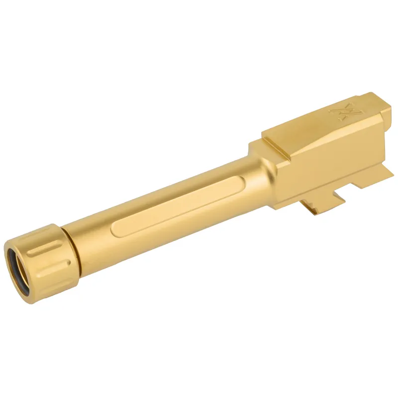 TRUE Precision Barrel for Glock 43 Gold Threaded Barrel