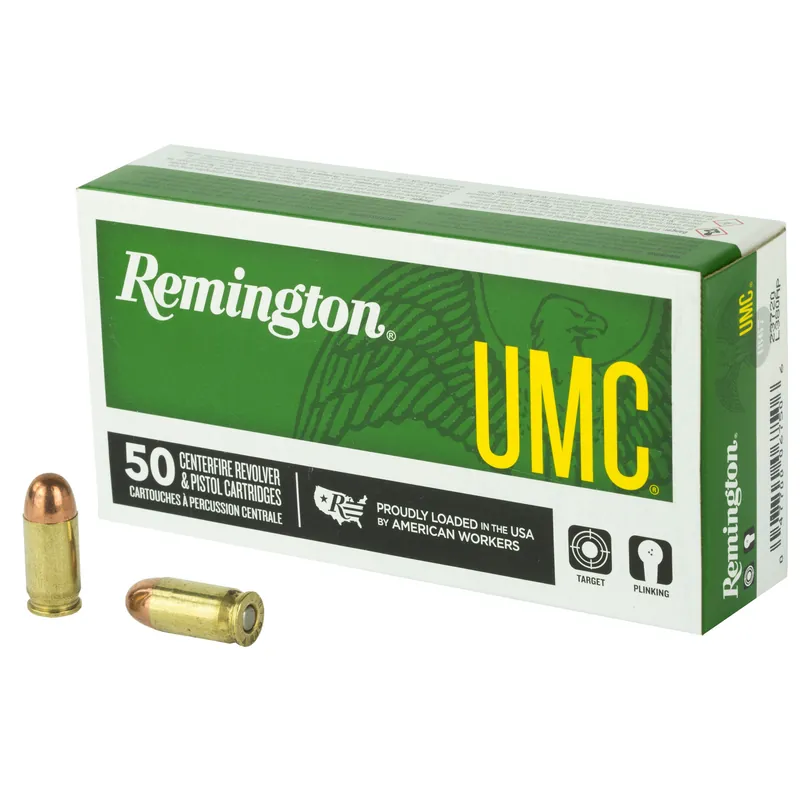 Remington UMC .380 ACP 95 Grain FMJ Ammunition - 50 Rounds/500 Rounds