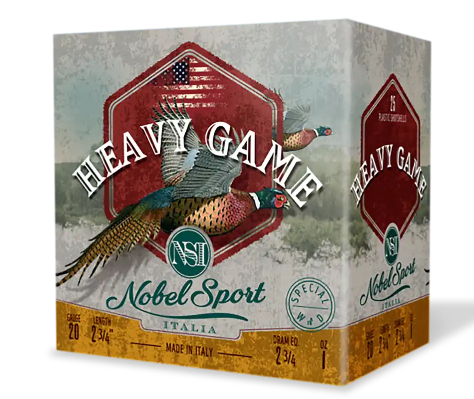 Nobel/Eurosports 20 Gauge Heavy Game Ammo - 1oz 7.5 Shot, 25/Box