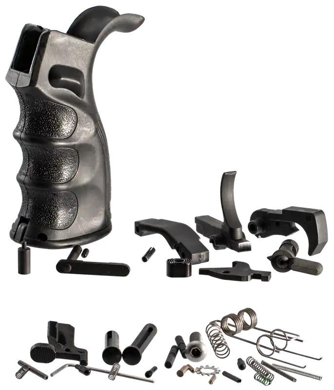 TacFire AR-10 Lower Parts Kit .308 Win with Black Pistol Grip