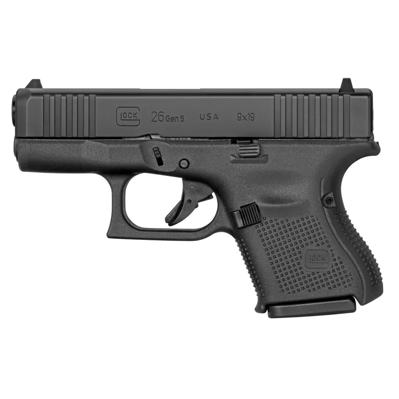GLOCK 26 GEN5 9MM Pistol with 10-Round Capacity and 2 Magazines