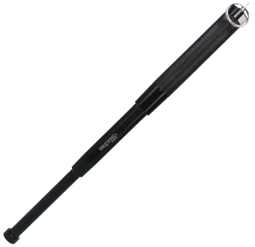 Cold Steel CSBT16 Expandable Baton 11-16" Black Steel with Pouch and Keyring