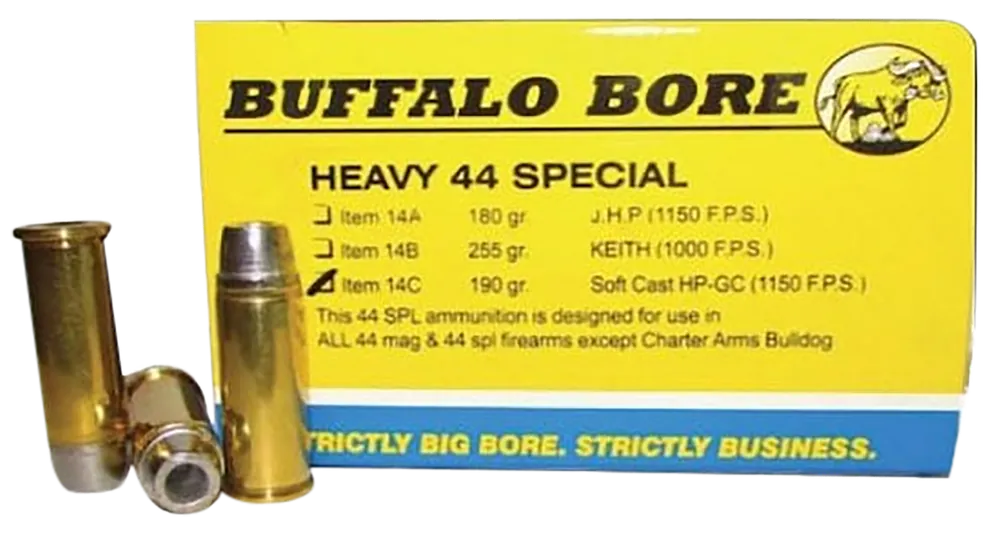 Buffalo Bore 44S&W Spl 190gr SCHP Ammo - 20/Box
