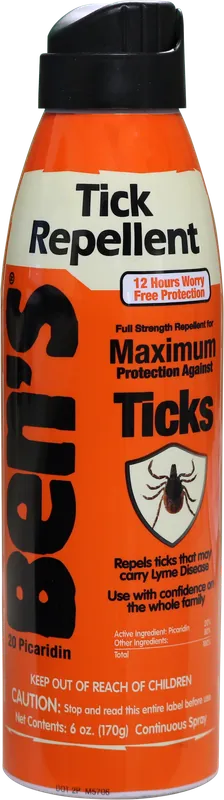 Ben's Tick Repellent Eco-Spray 6 oz - Odorless, 12-Hour Protection