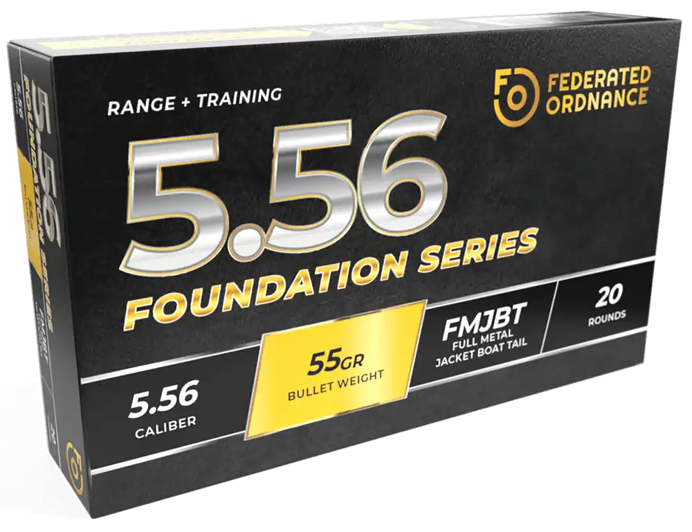 Nemo Arms 5.56mm 55gr FMJ BT Ammo - 20 Rounds/Box, 50 Boxes/Case