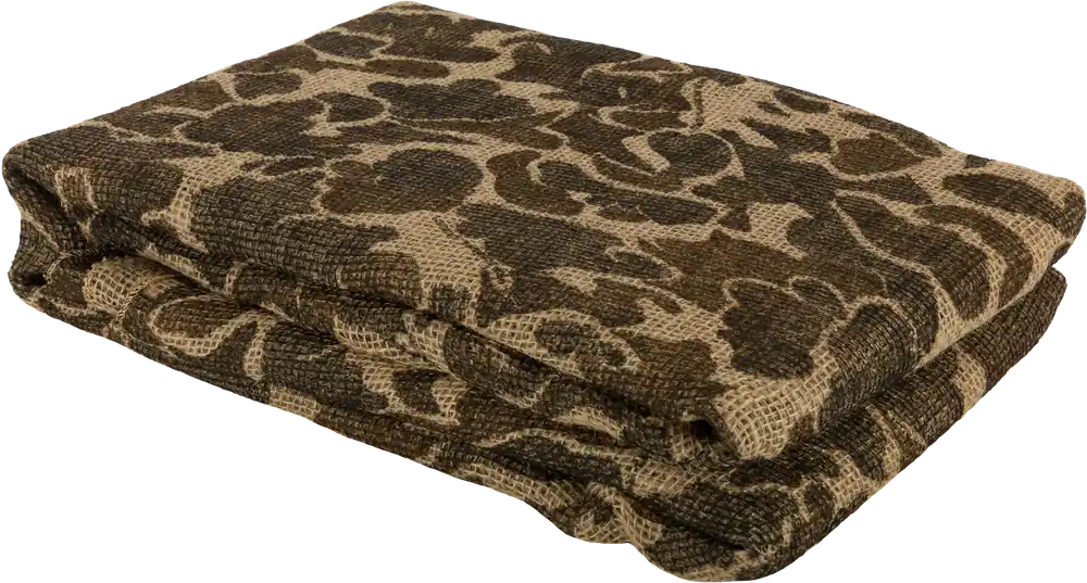 Drake Waterfowl Burlap Blanket - Old School Camo 4'x12'