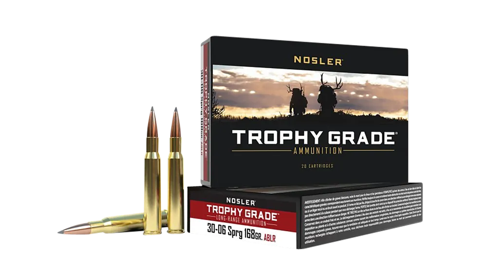 Nosler Trophy Grade Long-Range 30-06 Springfield 168gr AccuBond 20/Box
