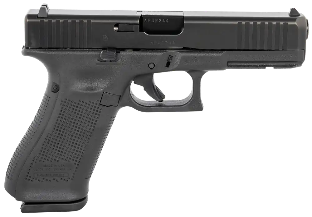 Glock G17 Gen5 9mm Luger Pistol with 4.49" Marksman Barrel and 17+1 Capacity, Black Frame & nDLC Slide