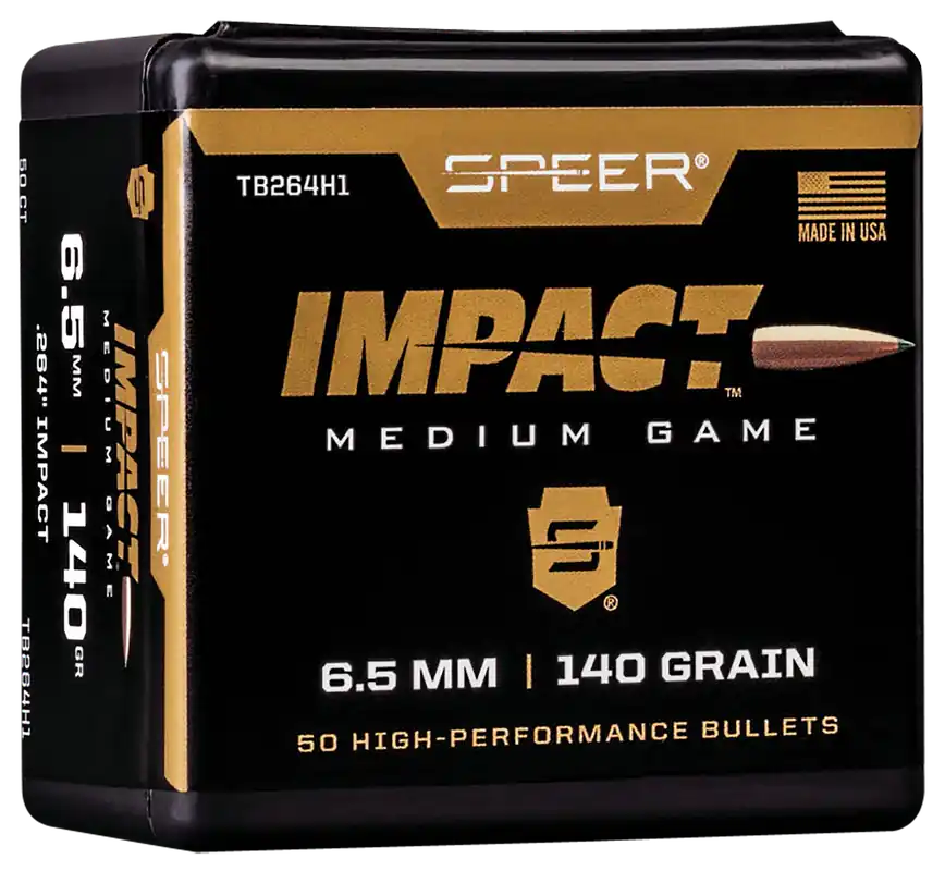 Speer Impact 6.5 Creedmoor 140gr TB264H1 - 50 Rounds Per Box, 5 Boxes Per Case