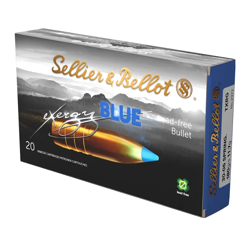 S&B Exergy Blue 3006 180gr SF Ammunition - 20 Rounds/240 Count