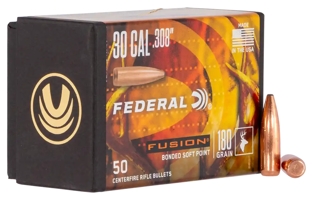 Federal Fusion .308 180gr Soft Point Ammo - 50 Rounds/Box, 4 Boxes/Case