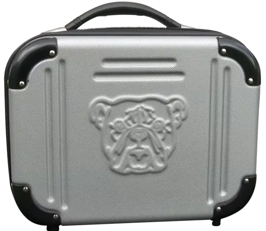 Bulldog BD580 Double Molded Pistol Case - Black/Gray ABS Polymer for 4 Handguns