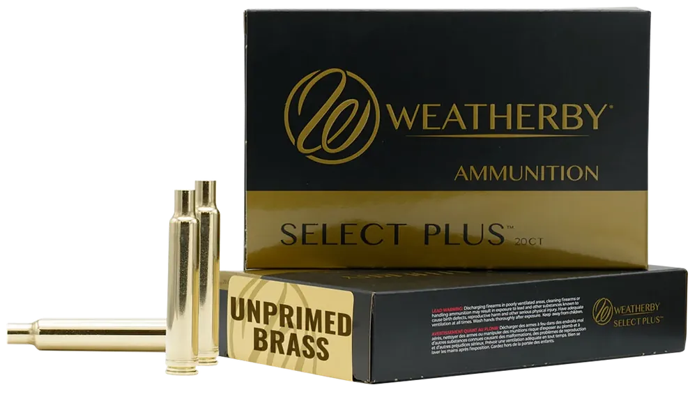 Weatherby BRASS300 Unprimed 300WthbyMag Rifle Brass - 20 Count Box