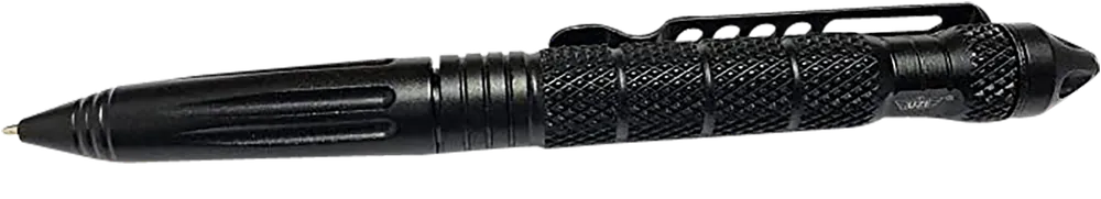 UZI Defender Tactical Pen with Glass Breaker - Black Aluminum UZITACPEN2BK