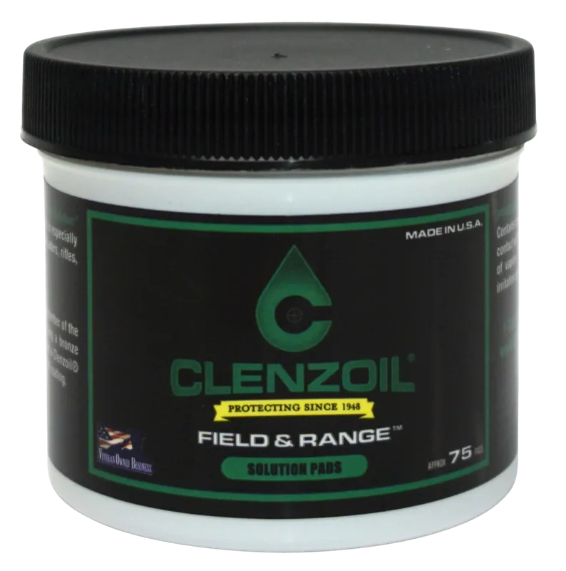 Clenzoil Field & Range Patch Kit: .50 Cal/12 Gauge Cotton Wipes, 75 Pack