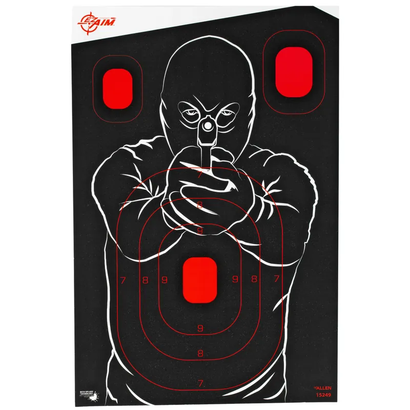 Allen EZ Aim 12"x18" Bad Guy Target Pack (5 Count)