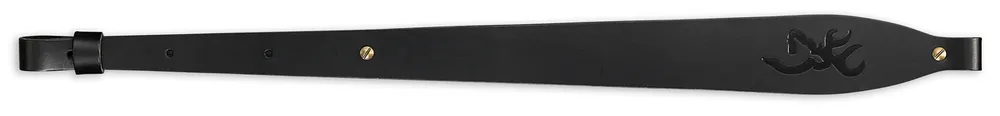 Browning 122499 Big Buckmark Black Leather Adjustable Rifle Sling