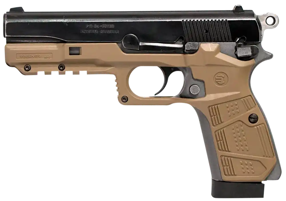 Tactical HPC-02 Grip & Rail System for Browning Hi-Power - Tan Polymer Picatinny