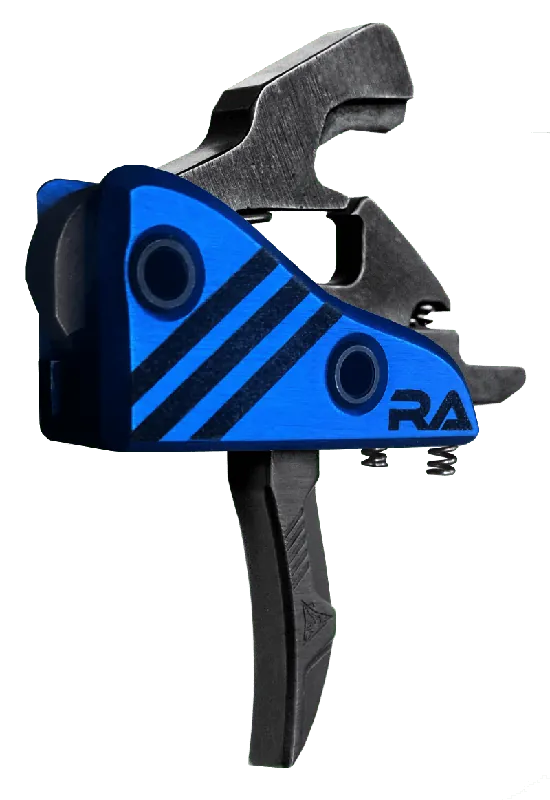 Rise Armament RA524DEFENSE Blitz Defense Hybrid Trigger for AR-Platform, 4.50 lbs Draw Weight, Blue Housing & Black Trigger, Includes Pins