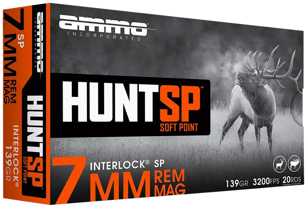 Ammo Inc 7mm 139gr Soft Point Hunting Ammo - 20 Rounds per Box