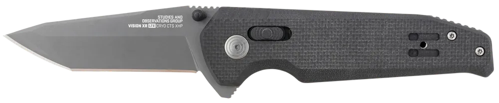 SOG Vision XR LTE Tanto Knife with 3.36" CTS XHP Blade and Black G10 Handle