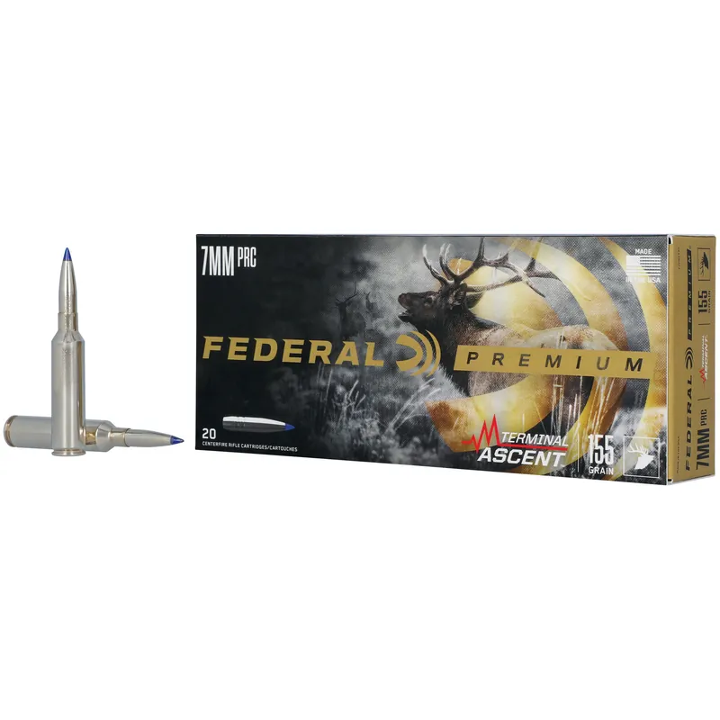 Federal Premium 7mm PRC 155 Grain Terminal Ascent Ammunition - 20 Rounds