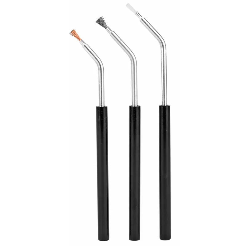 3-Pack Bronze, Nylon, Steel Angled Brushes