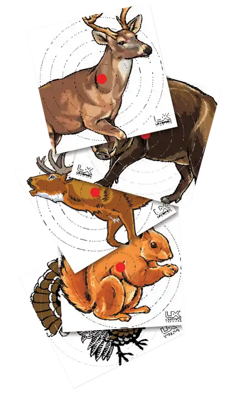 Umarex USA 2218076 Multi-Color Animal Paper Targets for Air Rifles - 100 Pack