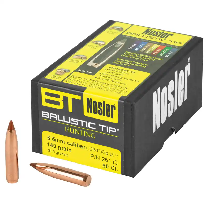Nosler 6.5mm 140 Grain Bullets - 50 Count