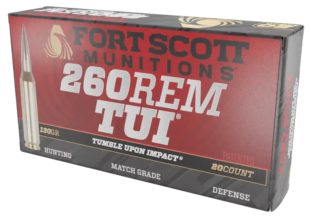 Fort Scott Munitions 260 Rem 130gr TUI Solid Copper Ammo 20/Box