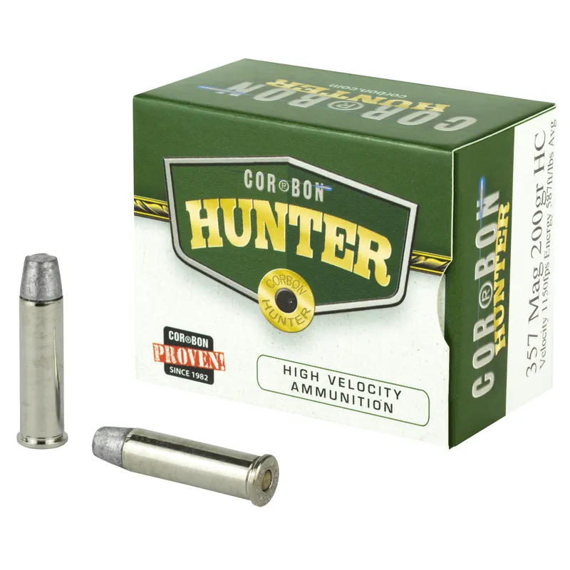 CORBON .357 Magnum 200 Grain Hard Cast Hunting Ammo - 20 Rounds
