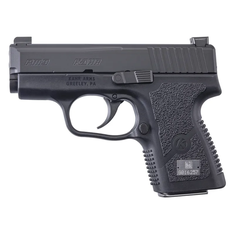 KAHR PM9 9mm Pistol with 3.1" Barrel and 7-Round Capacity, Black with Night Sights