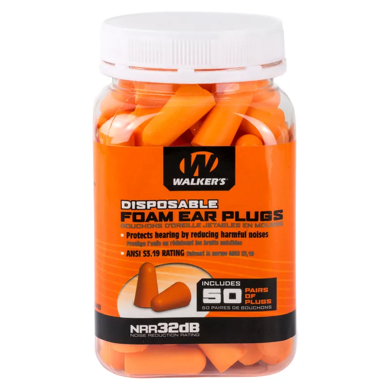 Walker's 50-Pack Foam Ear Plugs Jar