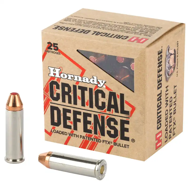 Hornady Critical Defense .38 Special +P 110 Grain Ammunition - 25 Rounds/Box, 250 Rounds/Case