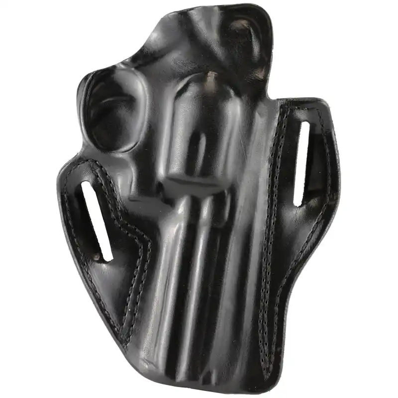 DeSantis Speed Scabbard Leather Holster for 4" Revolver, Right Hand, Black