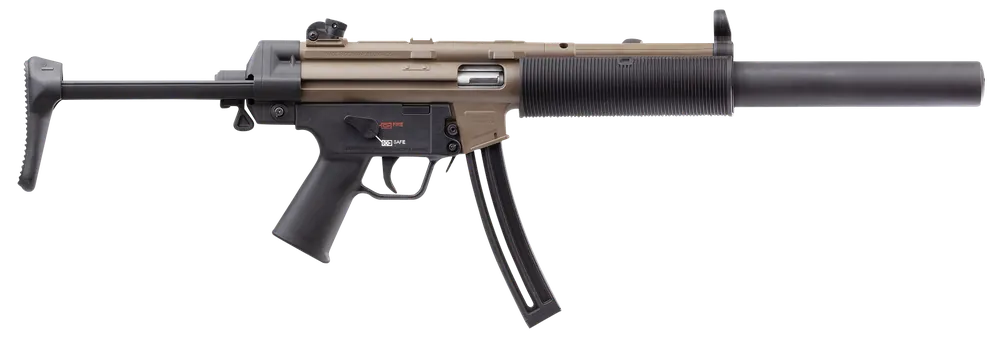 HK MP5 Sports South Exclusive .22 LR 25+1 16.10" FDE/Black Collapsible Stock