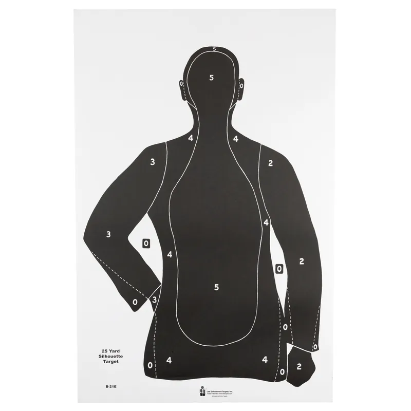 Action Target B-21E Black 100 Pack