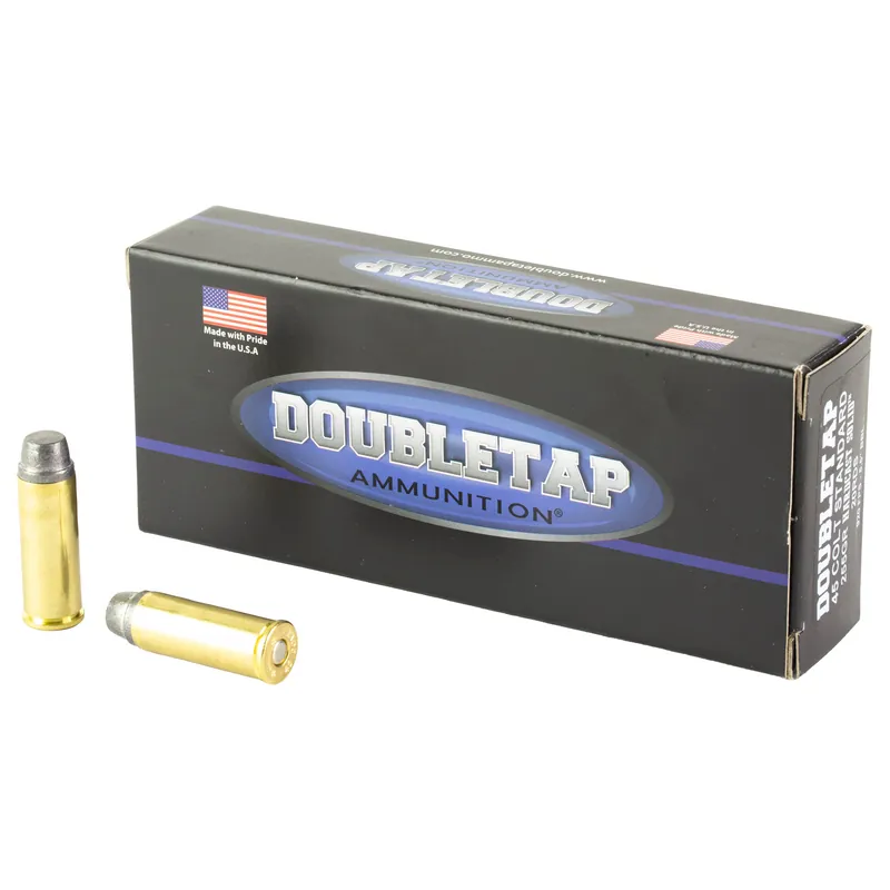 DBLTAP 45LC 255GR Hardcast Ammunition - 20 Rounds per Box, 1000 Rounds per Case