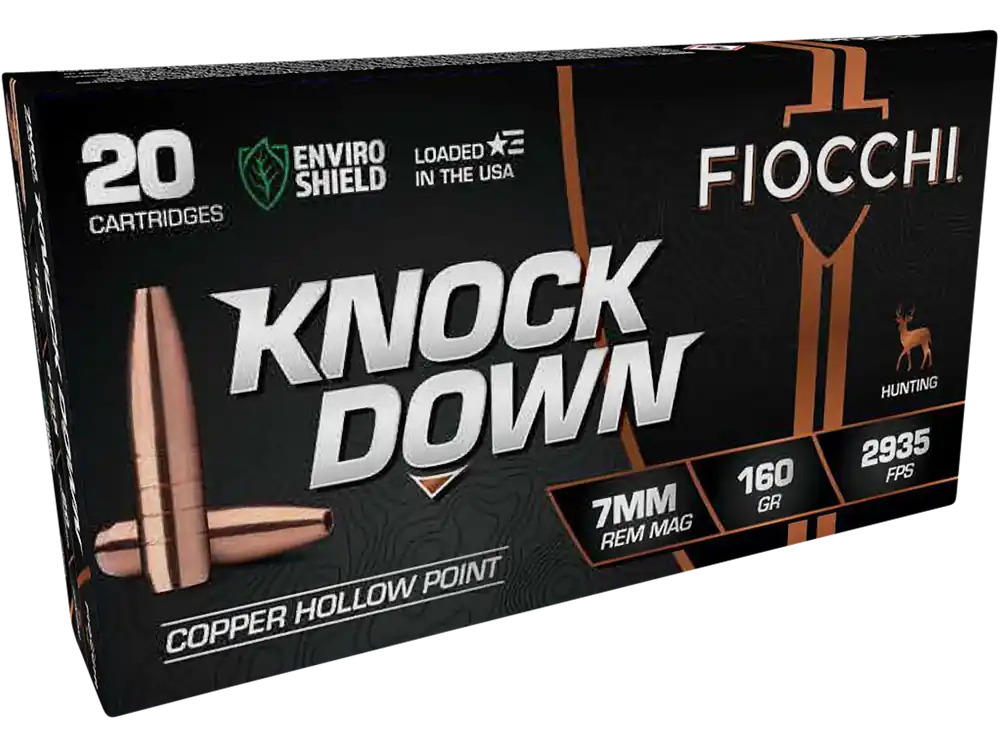 Fiocchi 7mm Rem Mag 160gr HP Knock Down Enviro Shield - 20/Box