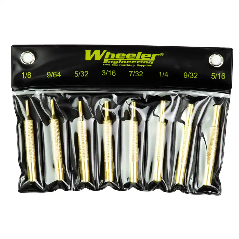 8-Piece Wheeler Brass Punch Set