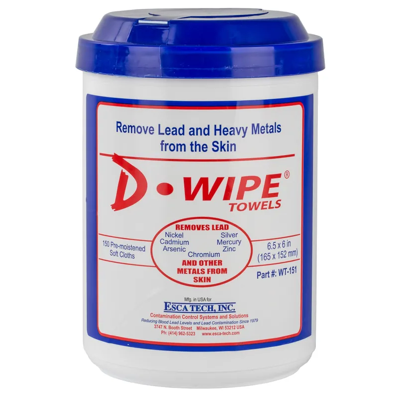 D-WIPE TOWELS 8-Pack of 150-Count Canisters