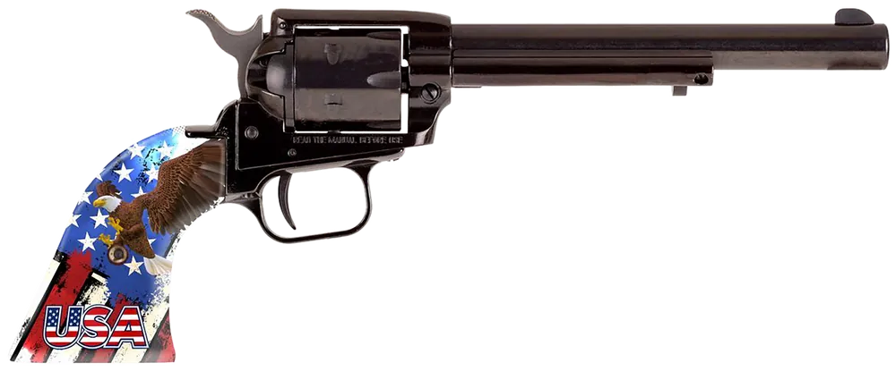 Heritage Rough Rider .22 LR Revolver with USA Eagle Grip and Manual Safety